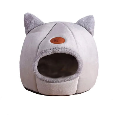 Deep Sleep Comfort Winter Cat Bed and Small Dog House - Cozy Indoor Tent and Nest for Pets