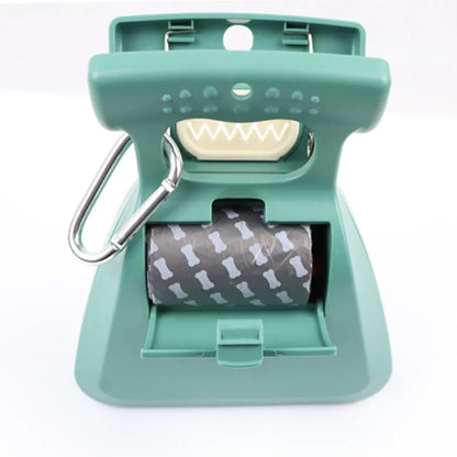 Foldable Dog Waste Management Tool with Biodegradable Bag Roll for Convenient Cleanup