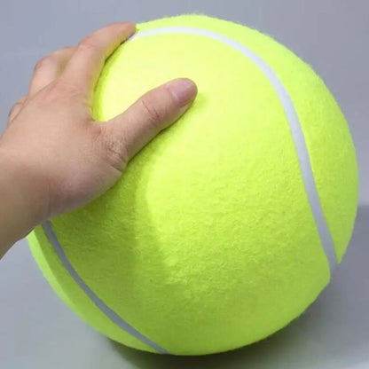 Giant Plush Dog Tennis Ball - Durable Chewing Toy for Training and Recreation - Available in Sizes 7, 8, and 9.5 Inches