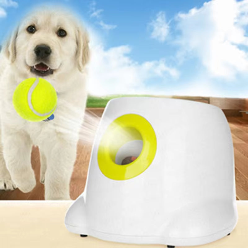 Automatic Dog Ball Launcher - Tennis Ball Throwing Device for Large Breeds and Pitbulls