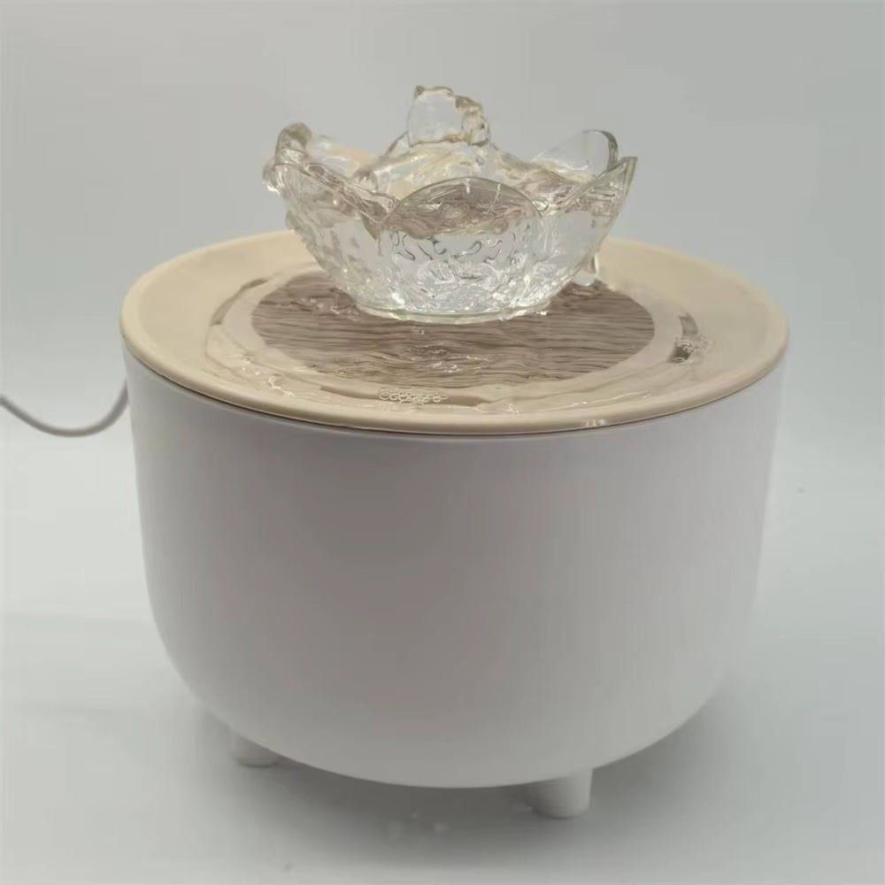 Filtered Electric Cat Water Fountain - 1200ml Quiet Recirculating Dispenser