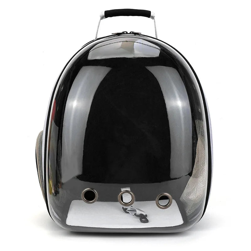 Transparent Pet Backpack Carrier - Breathable and Portable Space Capsule for Cats and Dogs
