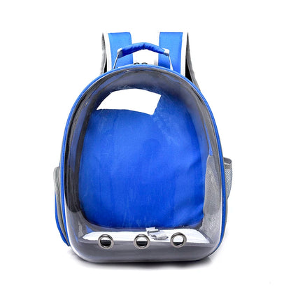 Transparent Pet Backpack Carrier - Breathable and Portable Space Capsule for Cats and Dogs