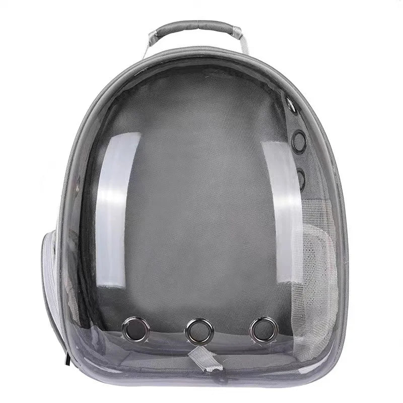 Transparent Pet Backpack Carrier - Breathable and Portable Space Capsule for Cats and Dogs