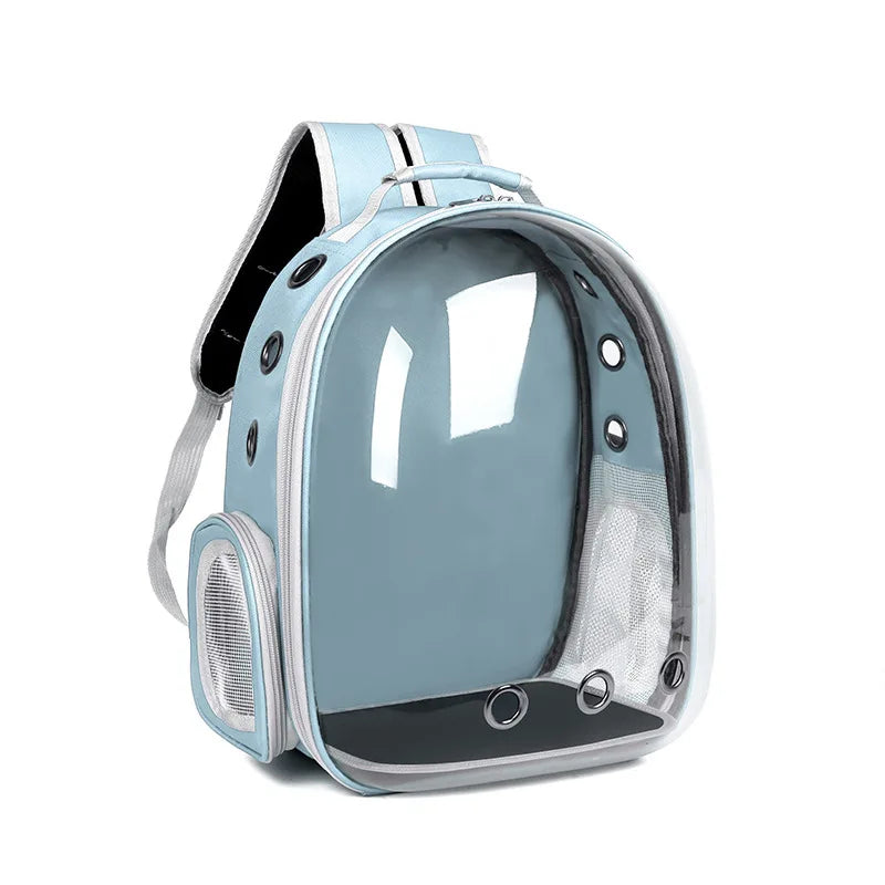 Transparent Pet Backpack Carrier - Breathable and Portable Space Capsule for Cats and Dogs