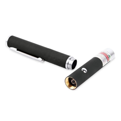 Portable 2-in-1 Cat Laser Pointer Keychain with Integrated LED Flashlight