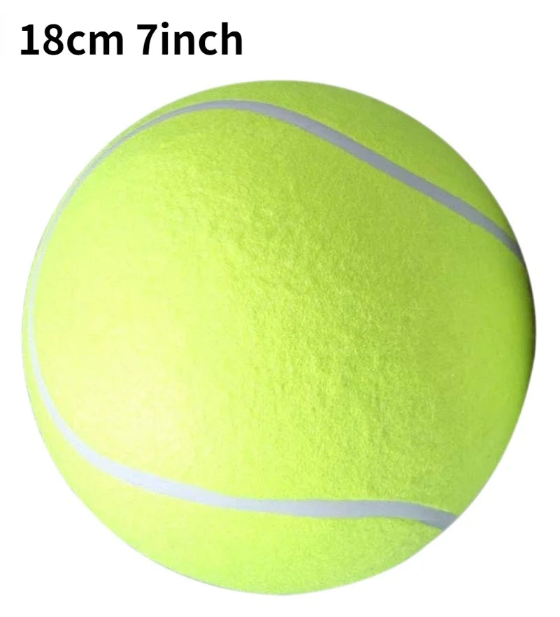 Giant Plush Dog Tennis Ball - Durable Chewing Toy for Training and Recreation - Available in Sizes 7, 8, and 9.5 Inches