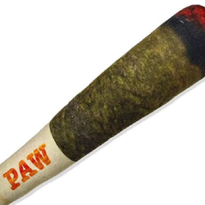 Durable Plush Interactive Chew Toy for Small Dogs - Cigar Design with Squeaker
