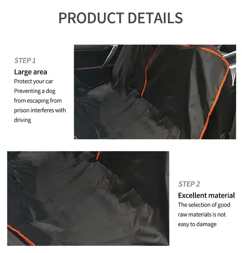 Dog Car Seat Cover Oxford Waterproof Scratchproof Hammock Protector for Pets Durable Back Seat Cover for Cars Trucks Suvs