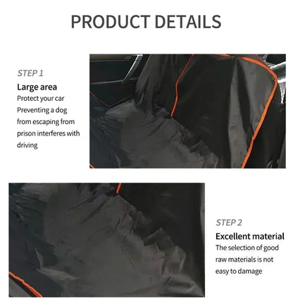 Dog Car Seat Cover Oxford Waterproof Scratchproof Hammock Protector for Pets Durable Back Seat Cover for Cars Trucks Suvs
