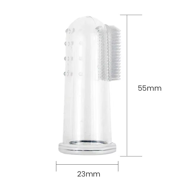 Premium Silicone Pet Finger Toothbrush for Dogs and Cats - Tartar Control and Oral Care Tool for Fresh Breath