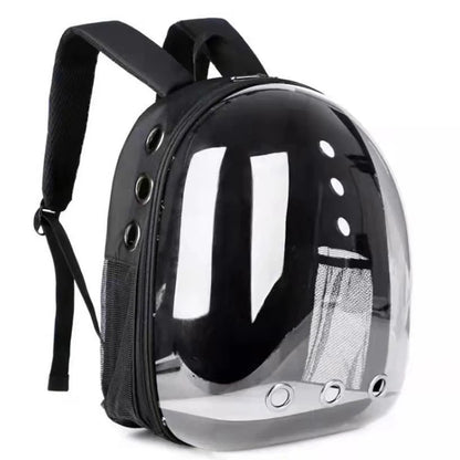 Transparent Pet Backpack Carrier - Breathable and Portable Space Capsule for Cats and Dogs