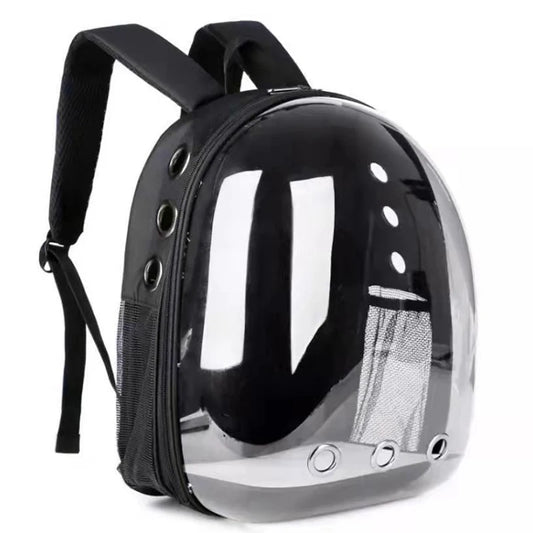 Transparent Pet Backpack Carrier - Breathable and Portable Space Capsule for Cats and Dogs