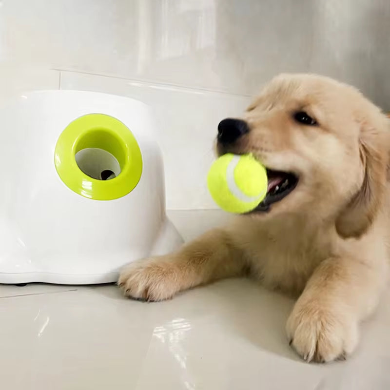 Automatic Dog Ball Launcher - Tennis Ball Throwing Device for Large Breeds and Pitbulls