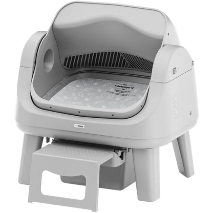 Petpivot AutoScooper 12 Lite Open-Top Automatic Self-Cleaning Cat Litter Box with Accessible Front Step and Enhanced Safety Features, No App Required