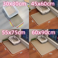 Extra Large Heavy-Duty Waterproof Cat Litter Mat with Two Layers, Non-Slip Design, and Washable Pet Floor Protection