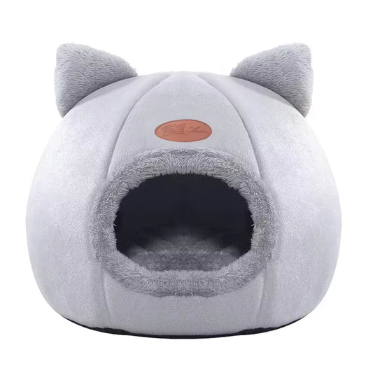 Deep Sleep Comfort Winter Cat Bed and Small Dog House - Cozy Indoor Tent and Nest for Pets